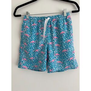 EUC Chubbies Big Boys Flamingos Classic Swim Trunks - Sz. 8-10 (M)